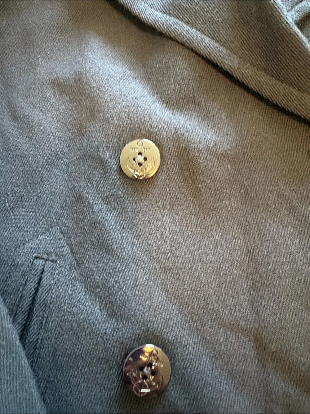 Ralph Lauren Navy Double-Breasted Peacoat